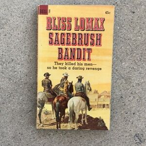 🏜📕 Bliss Lomax “Sagebrush Bandit” 1967 Paperback Western Novel 🐍📚